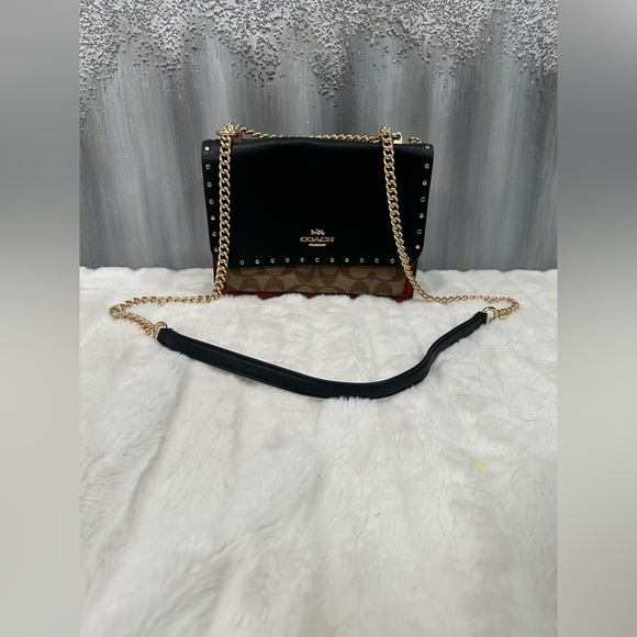 Coach Klare Crossbody Bag In Signature With Rivets - Picture 10 of 16